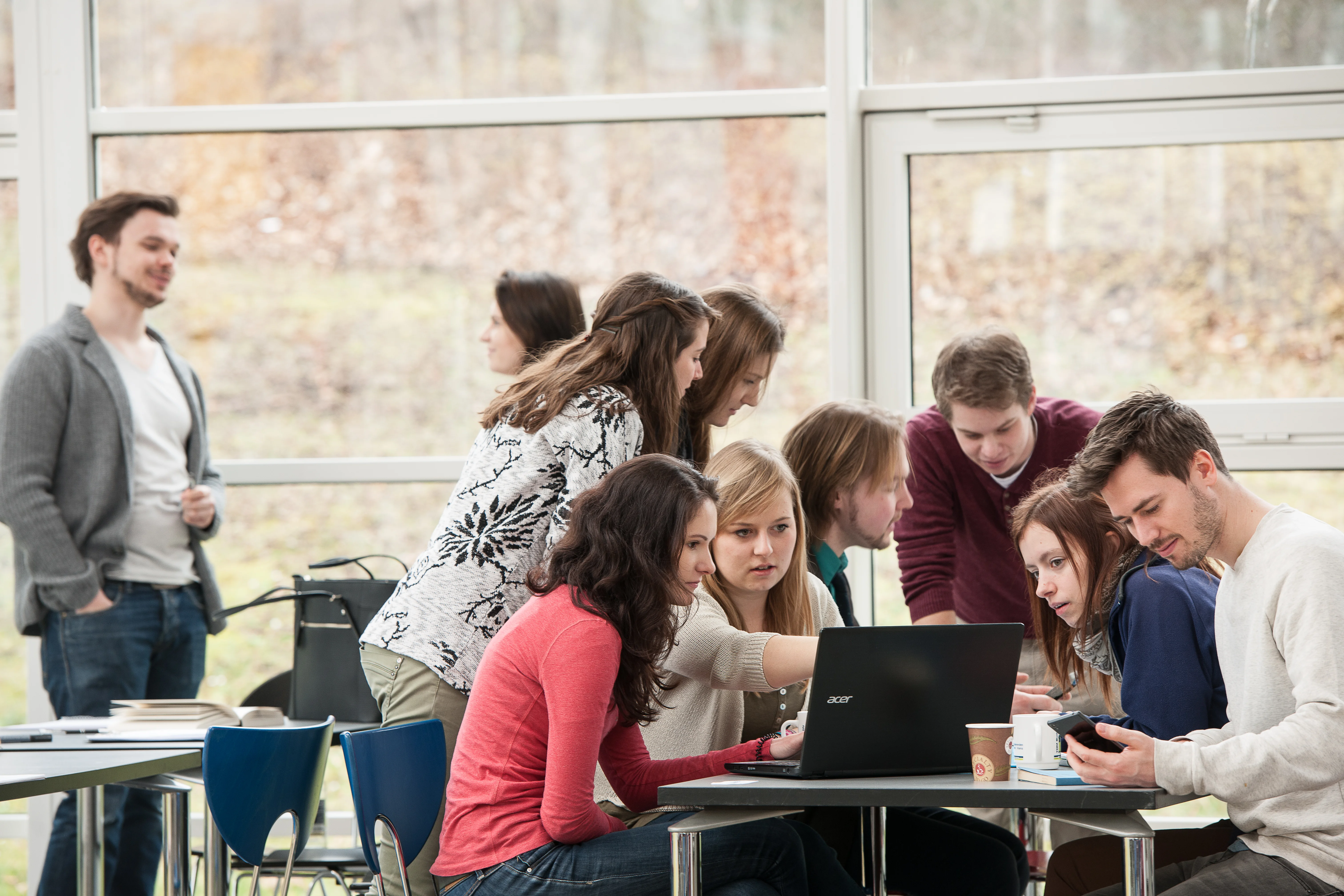 Studierende im Gespräch