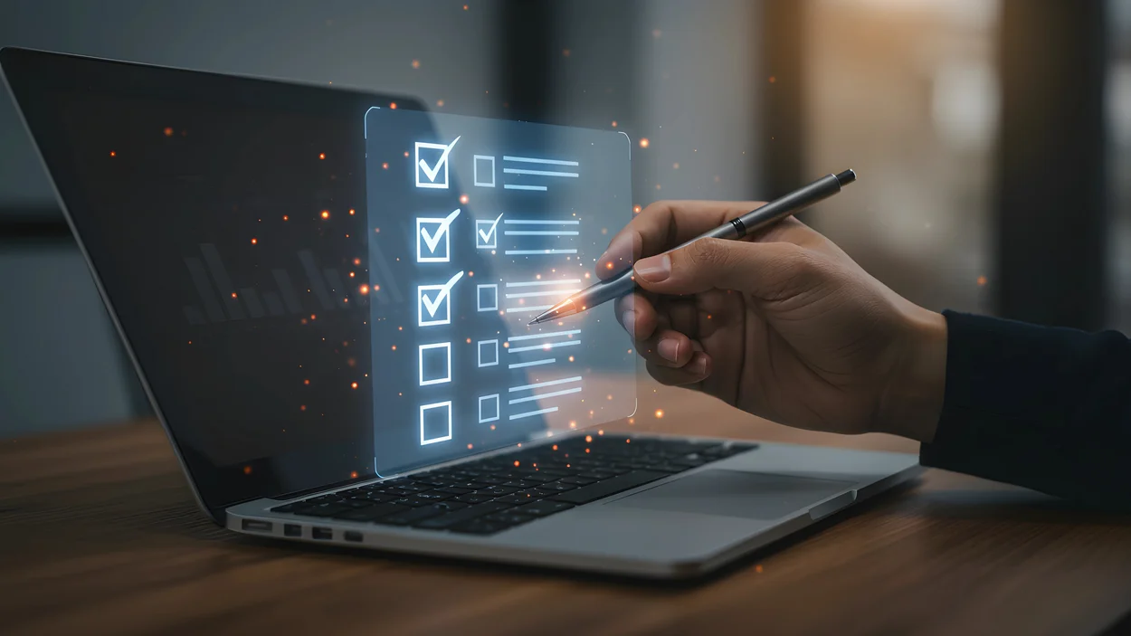 Laptop mit Halogenbild